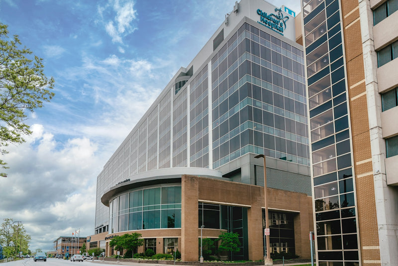 Modern healthcare facility building