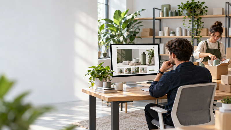 Direct-to-consumer brand shipping online orders