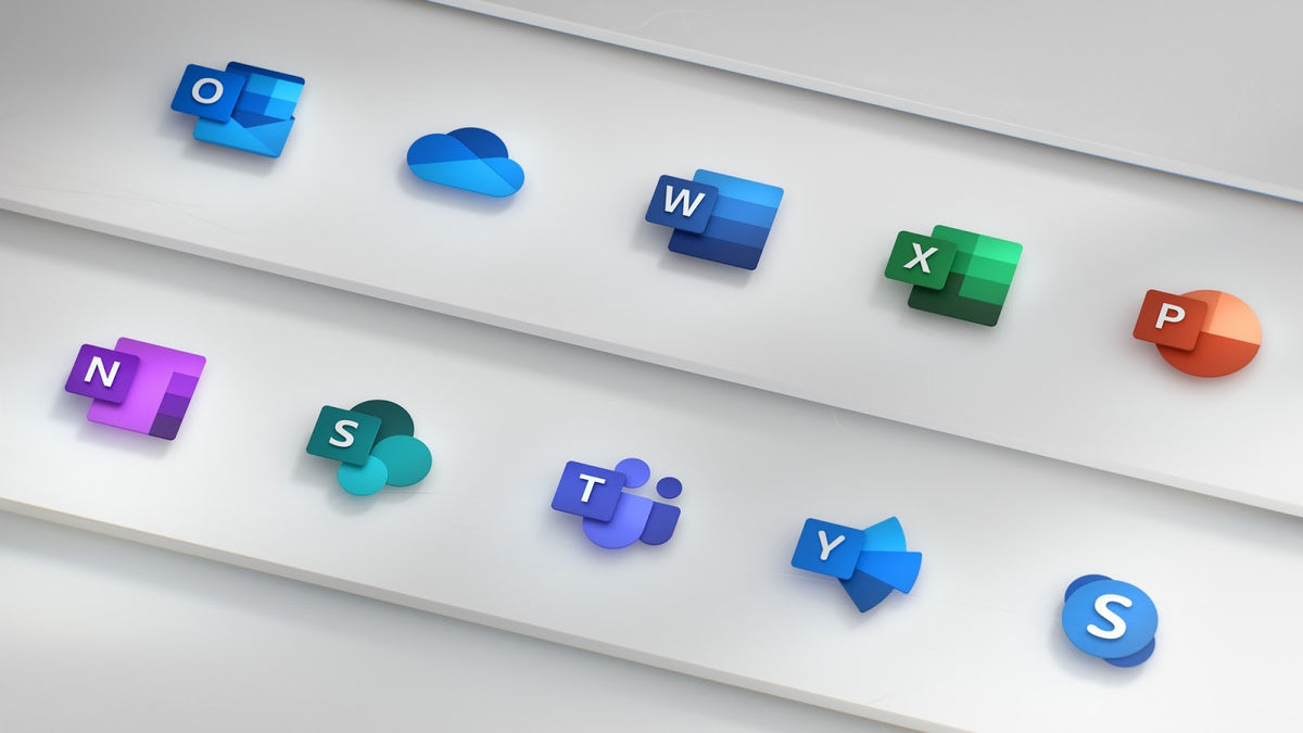 Microsoft Office enterprise software icons
