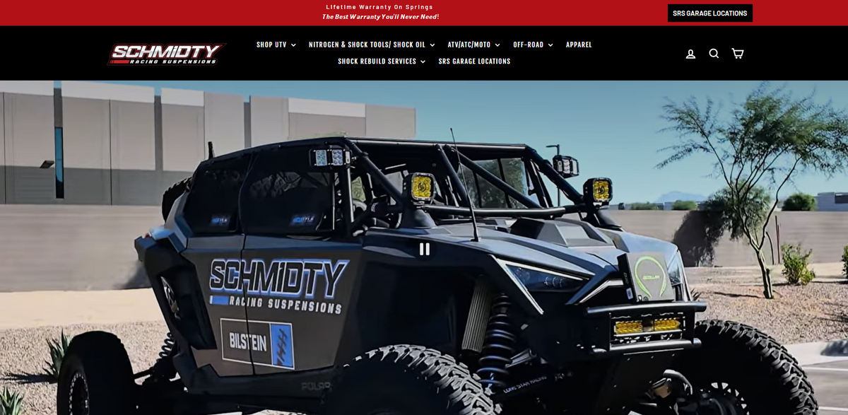 Schmidty Racing website screenshot