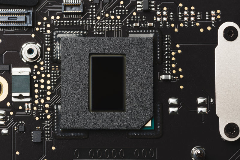 Close-up of a computer motherboard