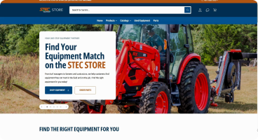 Shop STEC website screenshot