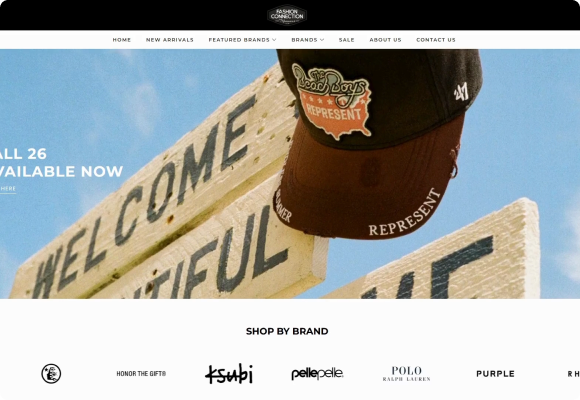 ShopFashConn website screenshot