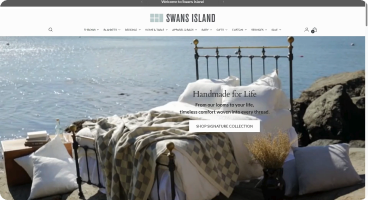 Swans Island Company website screenshot