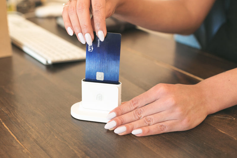 POS card reader for in-store payments