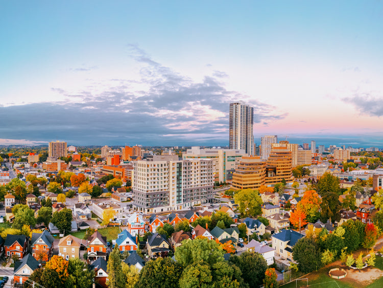 sunset cityscape kitchener ontario